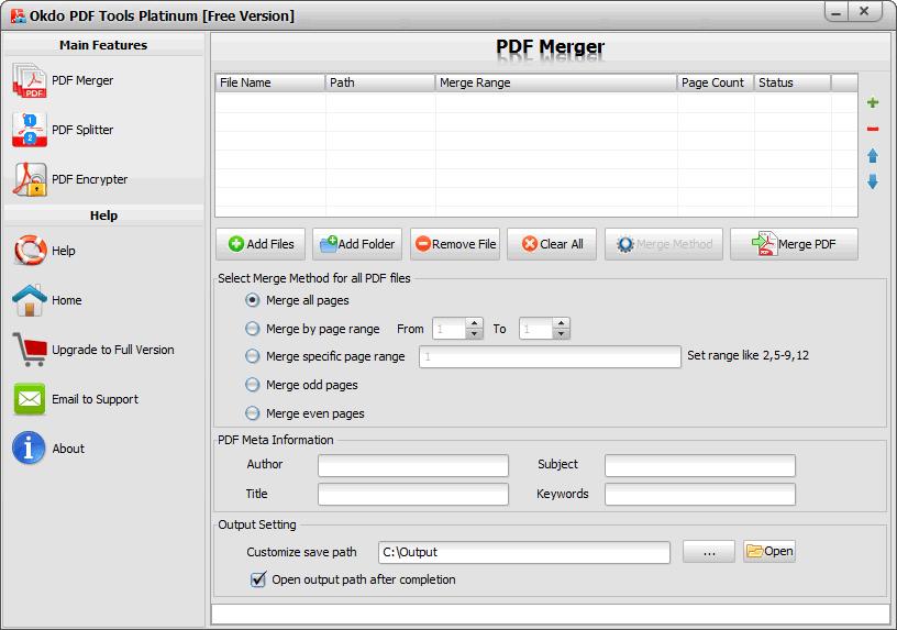 Okdo PDF Tools Platinum下载,PDF分割,PDF合并,pdf加密
