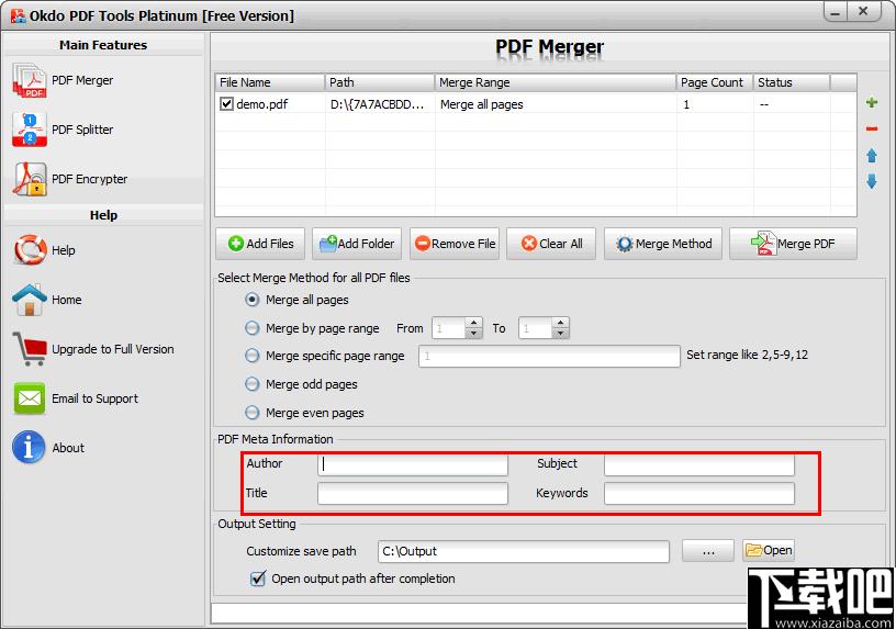 Okdo PDF Tools Platinum下载,PDF分割,PDF合并,pdf加密