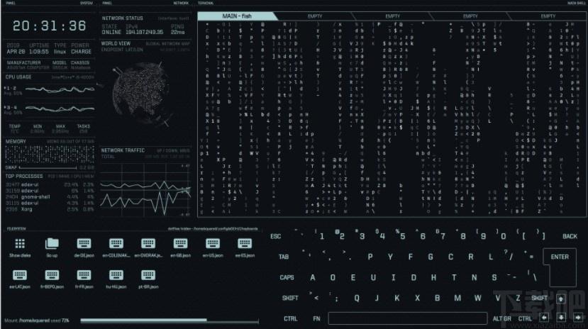 eDEX-UI下载,炫酷终端模拟器,系统其它